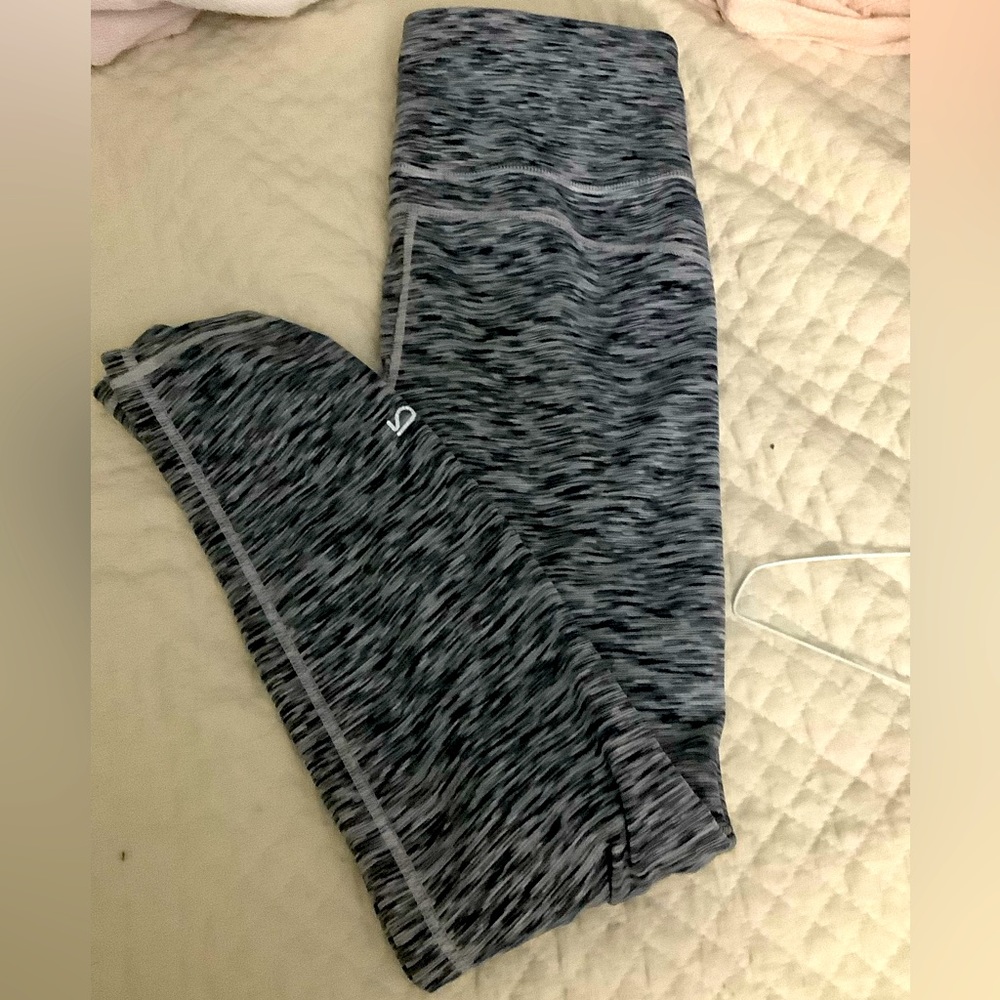 Black and white stripe leggings.